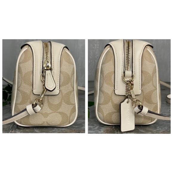 Coach Bennett Crossbody In Signature Canvas With Radial Rainbow F76628 - Picture 12 of 13